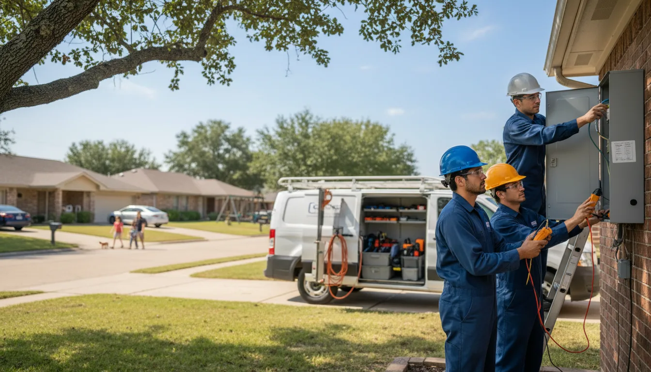 Certified electrician providing emergency electrical services in Vanndale, AR